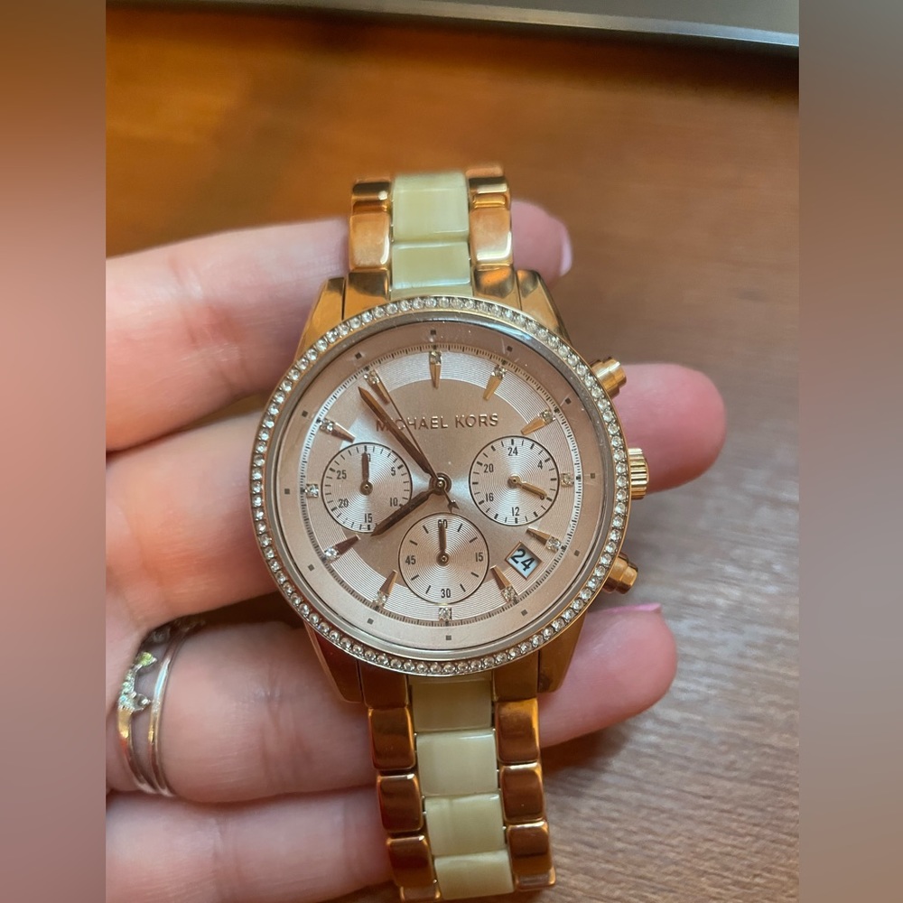 Michael Kors gold/rose gold watch